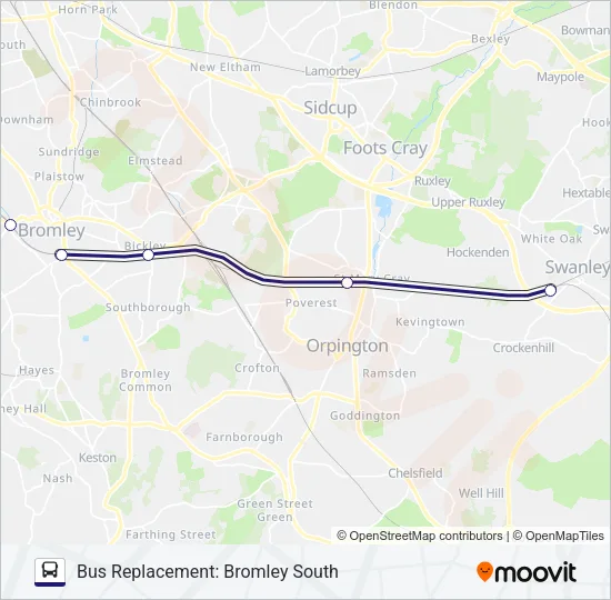 SOUTHEASTERN Bus Line Map