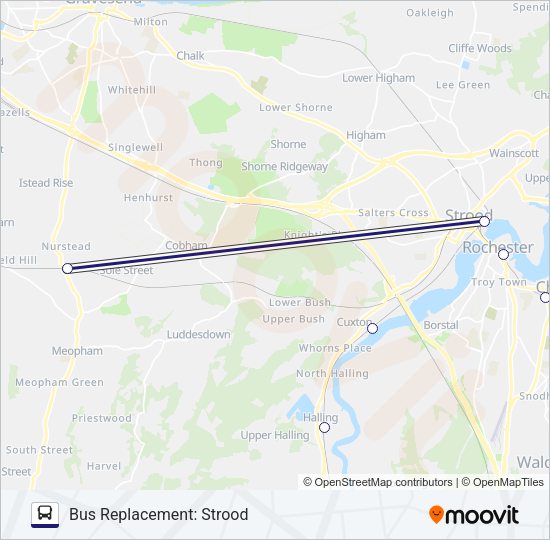 SOUTHEASTERN Bus Line Map