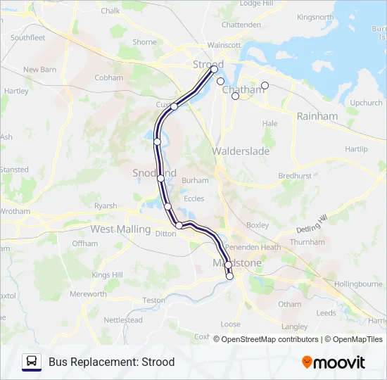 SOUTHEASTERN Bus Line Map