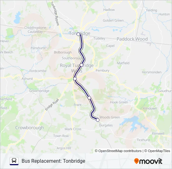 SOUTHEASTERN Bus Line Map