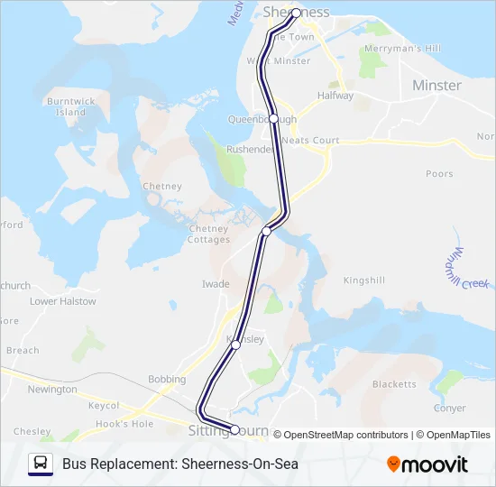 SOUTHEASTERN Bus Line Map