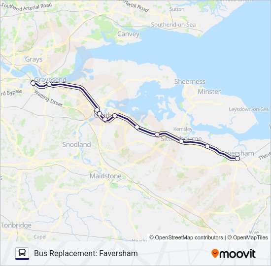 SOUTHEASTERN Bus Line Map