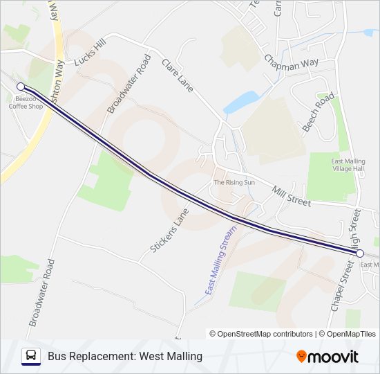 SOUTHEASTERN Bus Line Map