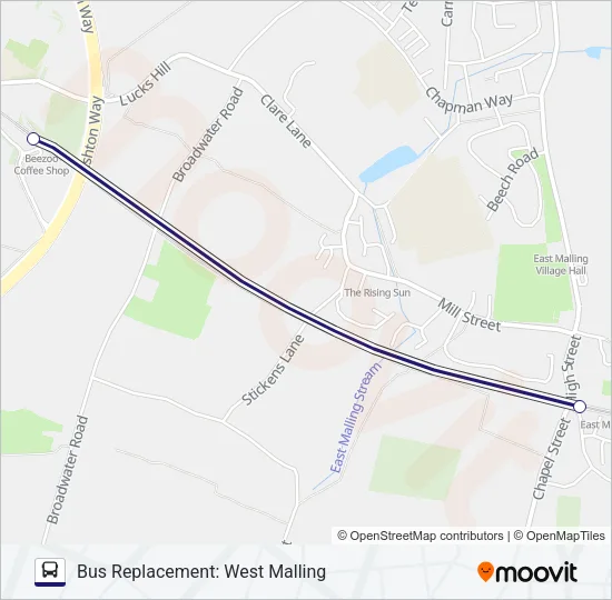 SOUTHEASTERN Bus Line Map