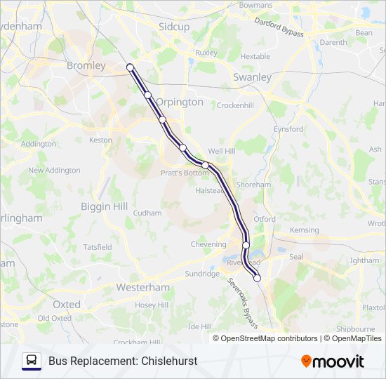 SOUTHEASTERN bus Line Map