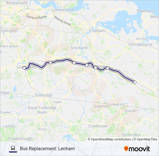 SOUTHEASTERN Bus Line Map