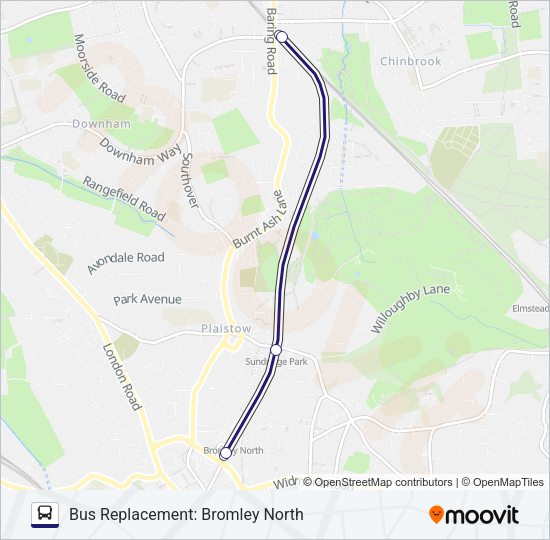 SOUTHEASTERN Bus Line Map