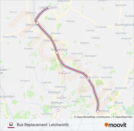 GREAT NORTHERN Bus Line Map