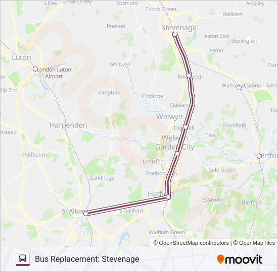 GREAT NORTHERN Bus Line Map