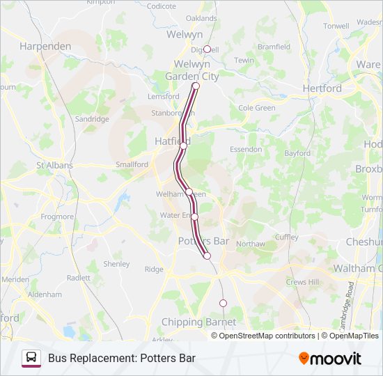 GREAT NORTHERN Bus Line Map