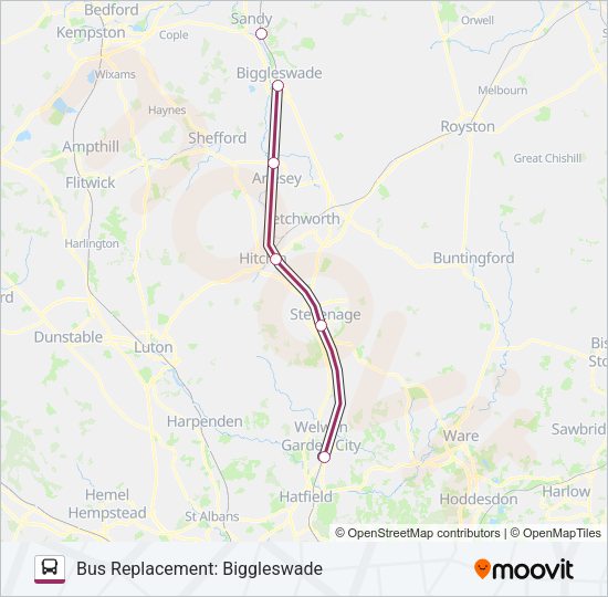 GREAT NORTHERN Bus Line Map