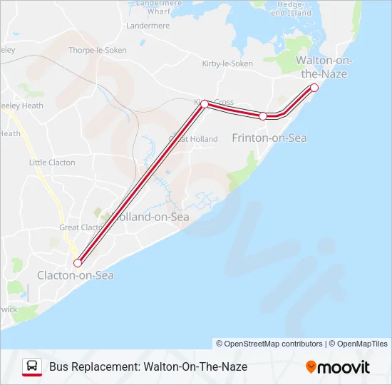 GREATER ANGLIA Bus Line Map