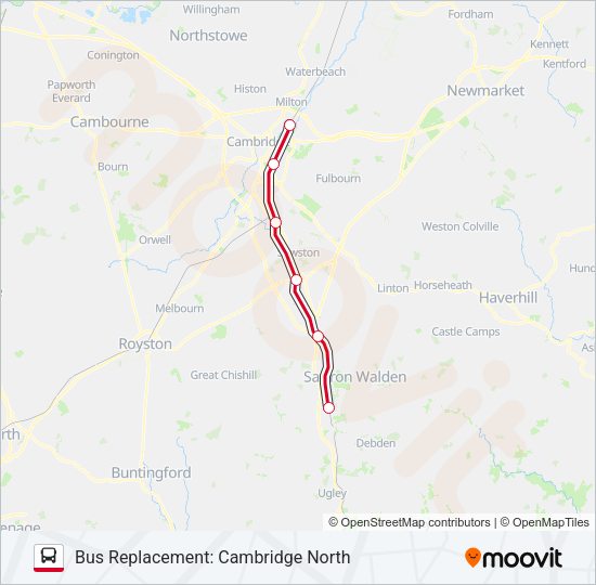 GREATER ANGLIA Bus Line Map