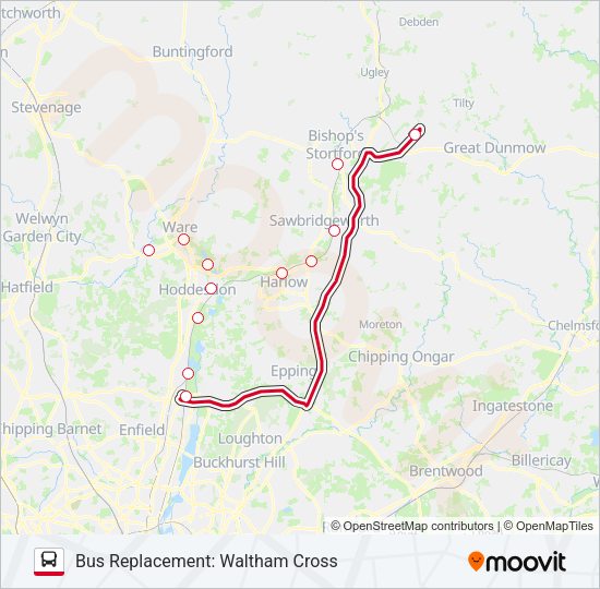 GREATER ANGLIA Bus Line Map