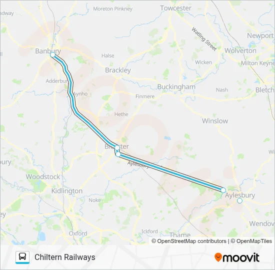 CHILTERN RAILWAYS Route: Schedules, Stops & Maps - Bus Replacement ...