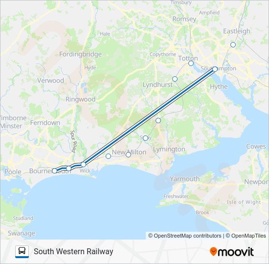 SOUTH WESTERN RAILWAY Route: Schedules, Stops & Maps - Bus Replacement ...
