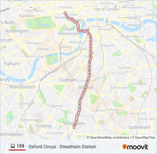 Bus 159 Route Map 159 Route: Schedules, Stops & Maps - Streatham Station (Updated)