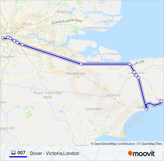 007 Bus Line Map