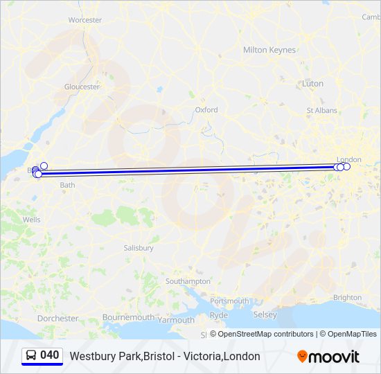 040 Bus Line Map
