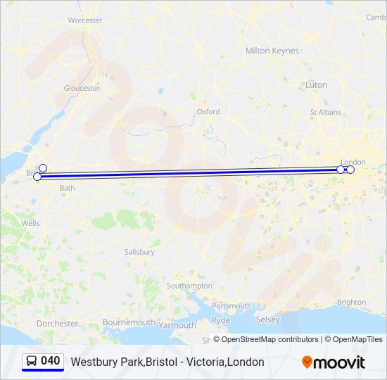 040 Bus Line Map