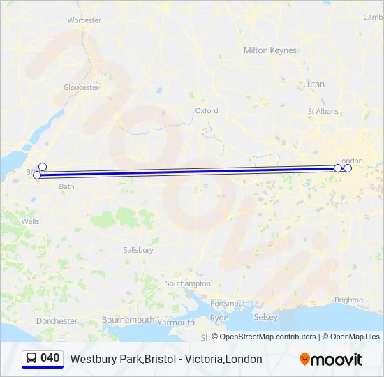 040 Bus Line Map