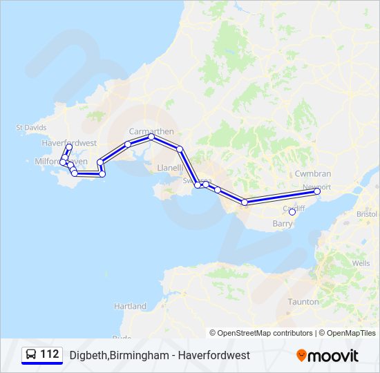 112 Bus Line Map