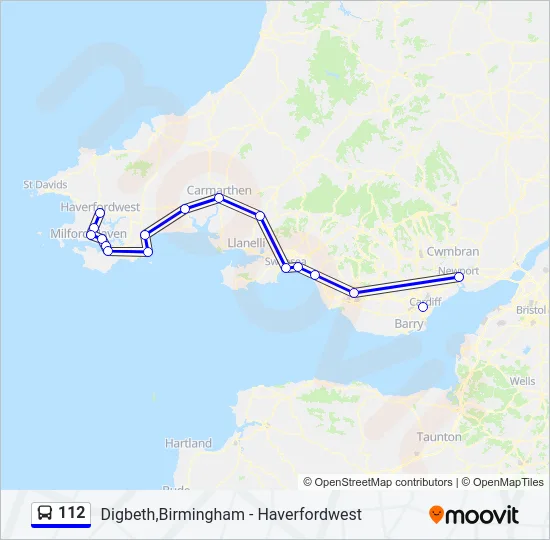 112 Bus Line Map