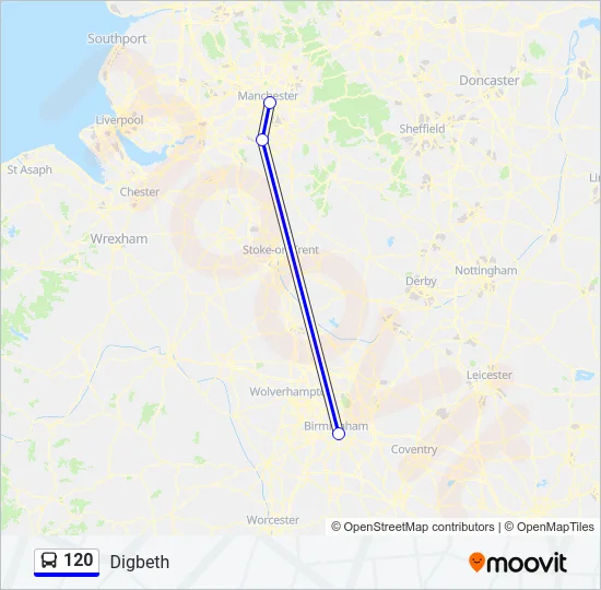 120 Bus Line Map