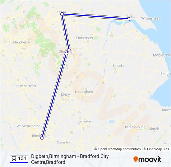 131 Route: Schedules, Stops & Maps - Hull (Updated)