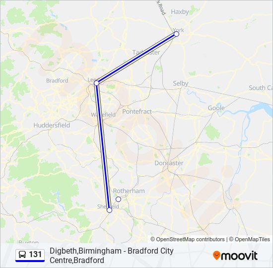 131 Route Schedules, Stops & Maps York (Updated)