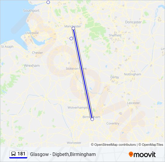 181 Bus Line Map