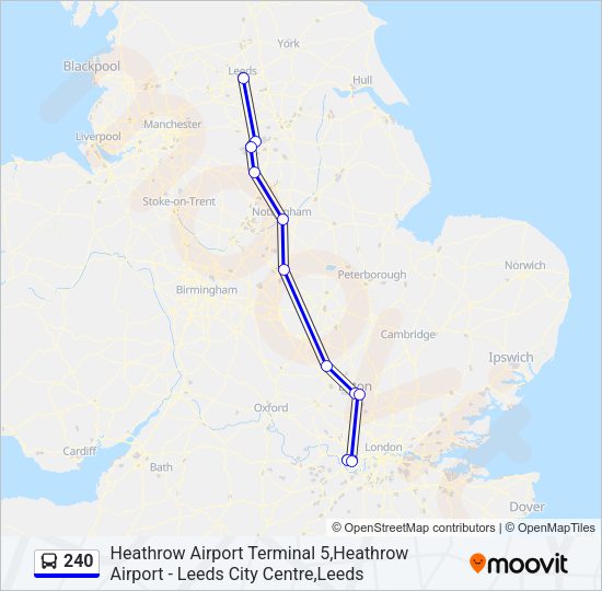 240 Bus Line Map