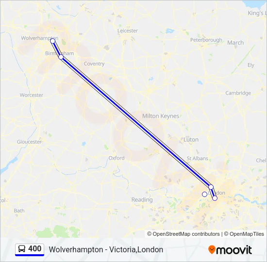 400 Bus Line Map