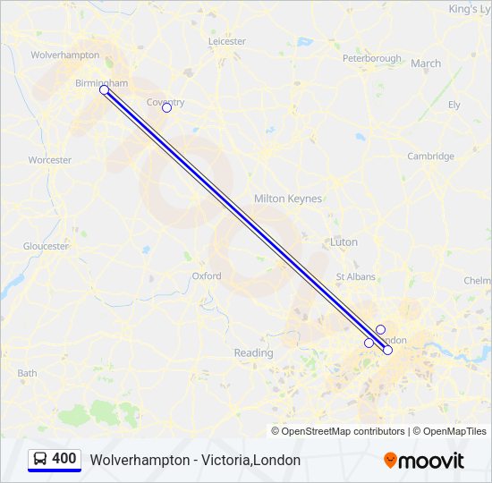 400 Route: Schedules, Stops & Maps - Digbeth (Updated)