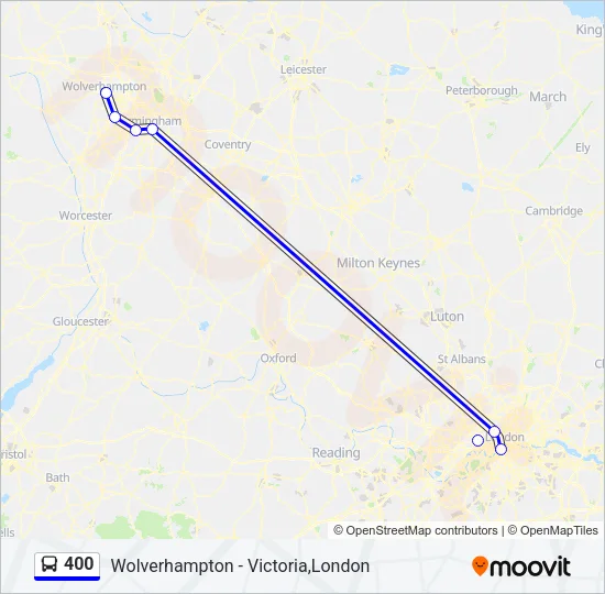 400 Bus Line Map