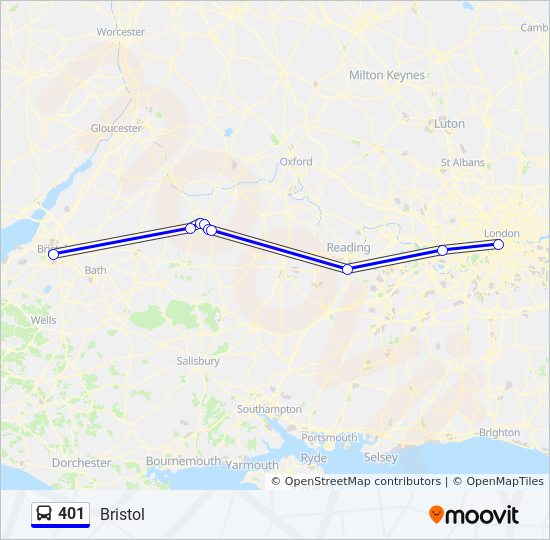 Bus 401 Route Map 401 Route: Schedules, Stops & Maps - Bristol (Updated)