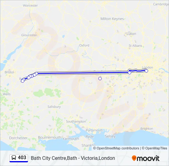 403 Bus Line Map
