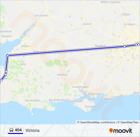 404 Bus Line Map