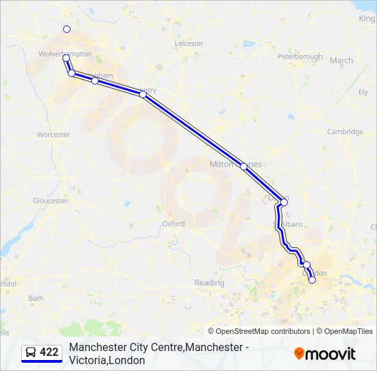 422 Bus Line Map