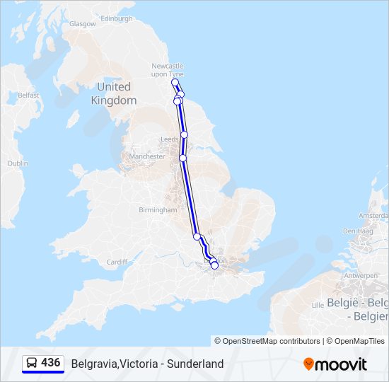 436 Bus Line Map