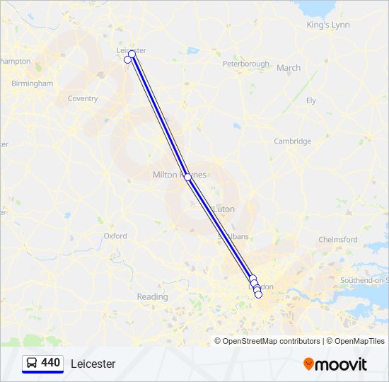 Bus 440 Route Map 440 Route: Schedules, Stops & Maps - Leicester (Updated)