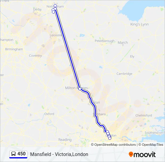 450 Bus Line Map