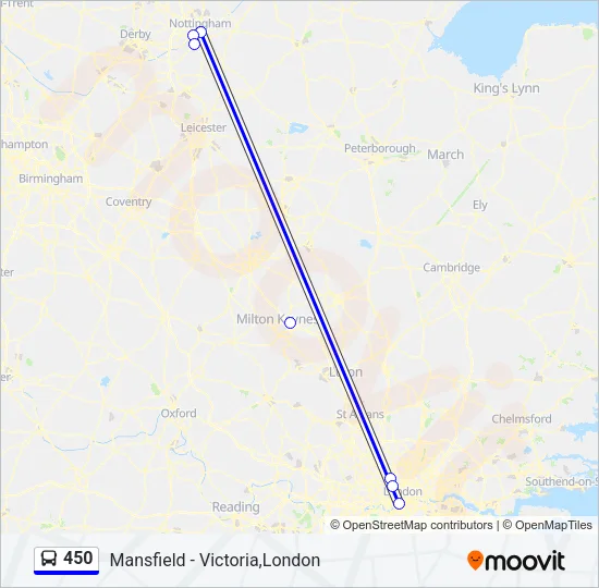 450 Bus Line Map