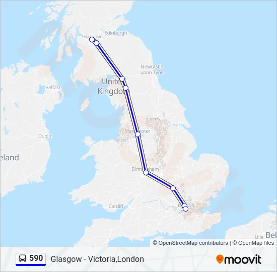 590 Bus Line Map
