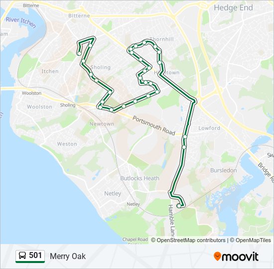 501 Route: Schedules, Stops & Maps - Merry Oak (Updated)