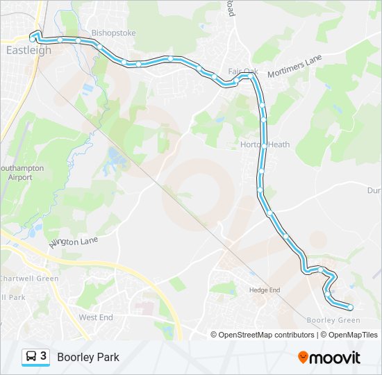 3 Bus Line Map