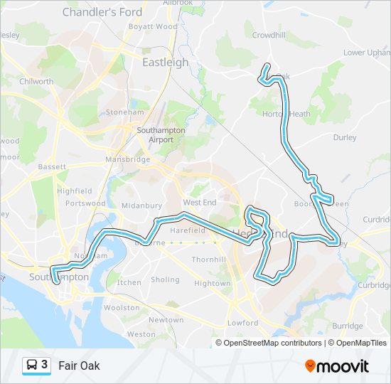 3 bus Line Map