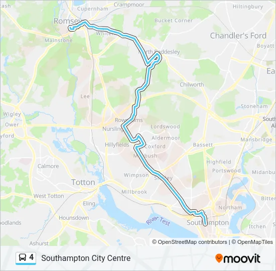 4 Bus Line Map