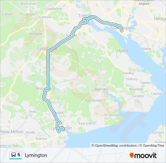 6 Bus Line Map