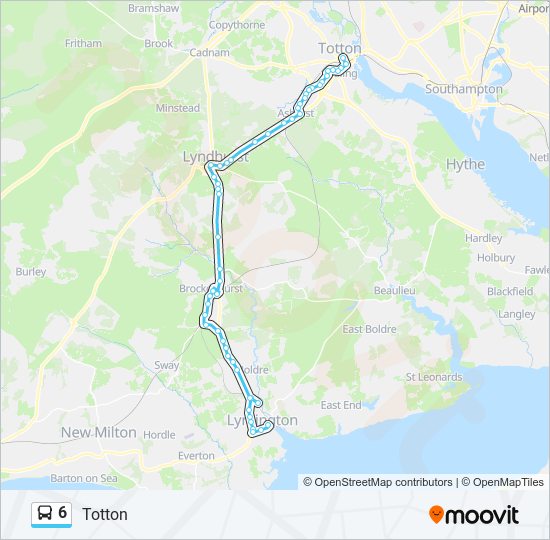 6 Bus Line Map